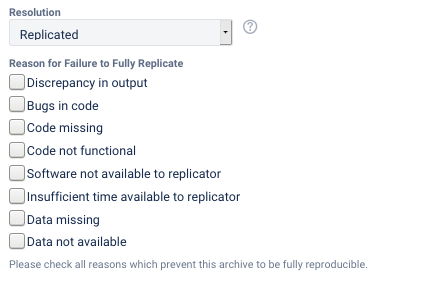 Outcome with full replication