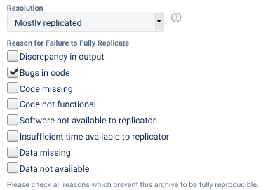 Outcome with partial replication