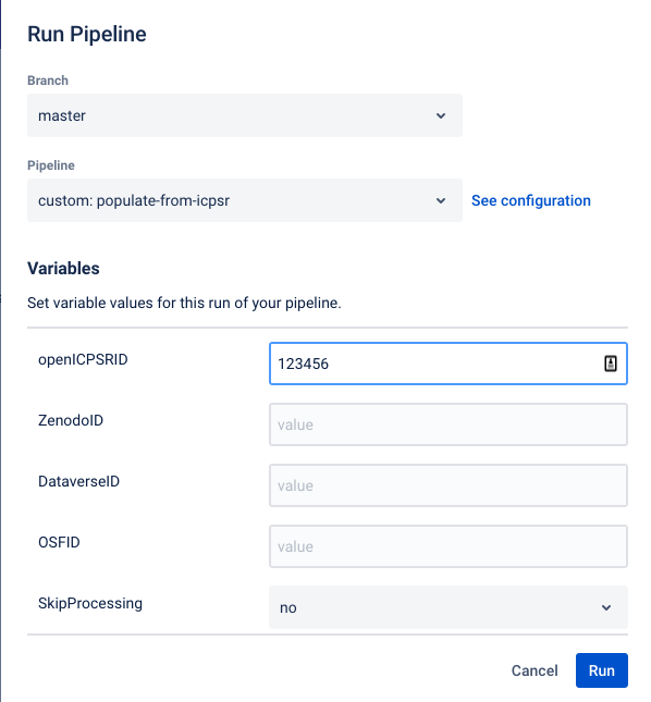 select pipeline