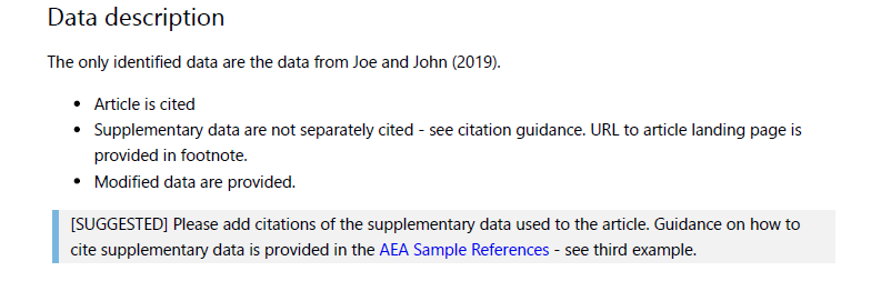 Data Description Section