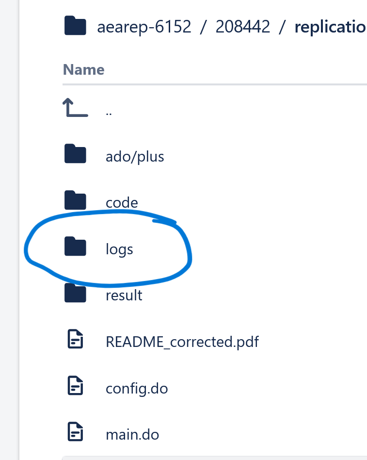 Log directory