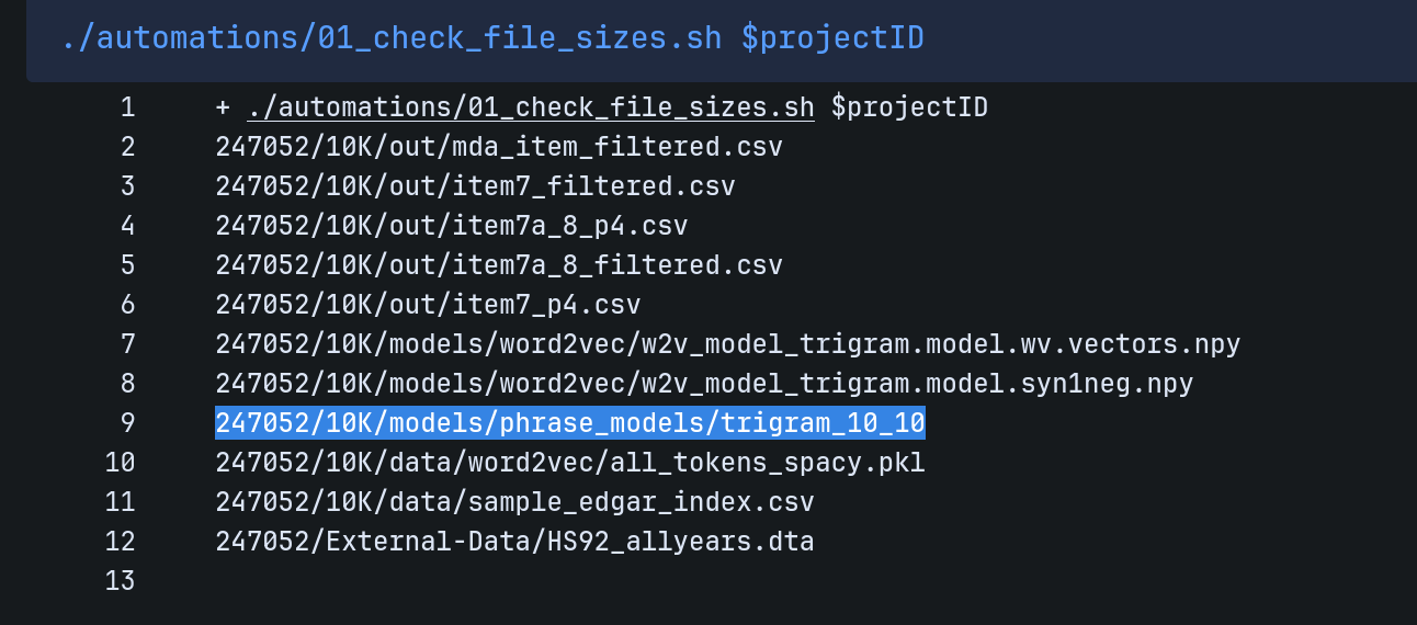 File size check