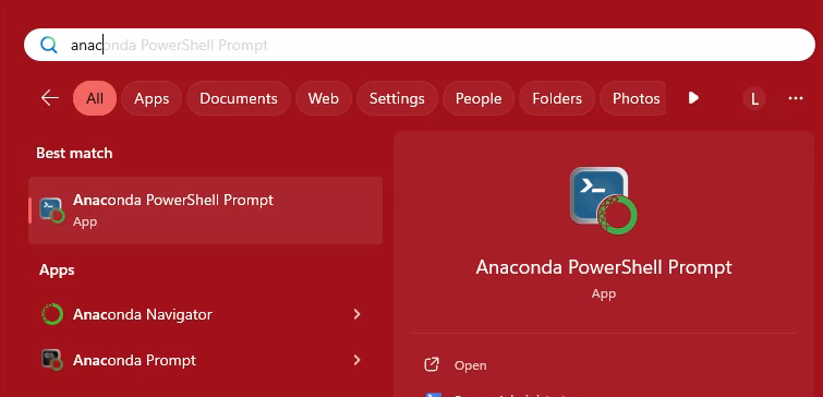 Windows Anaconda Prompt