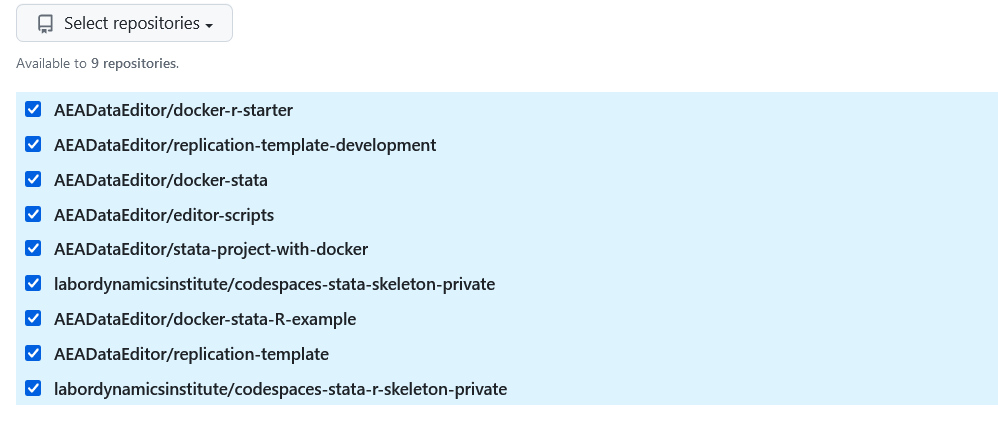 Codespaces secrets in repositories