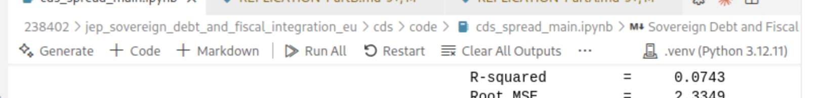 VS Code top menu