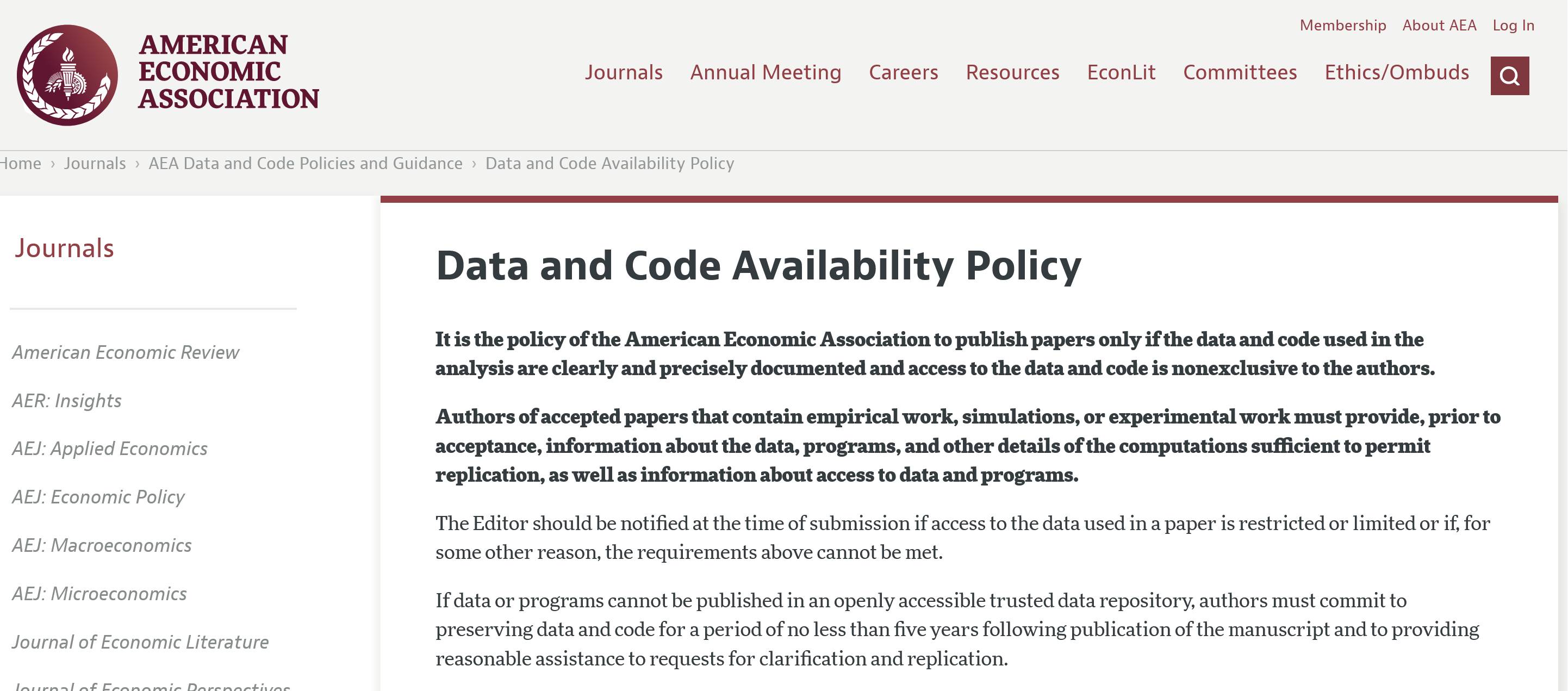 AEA_policy image